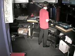 DJ fucking Groupie behind his Decks
