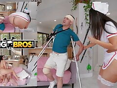 BANGBROS - Busty Mexican Healthcare Worker With Big Ass Dropping Her Uniform Goes The Extra Mile For Client